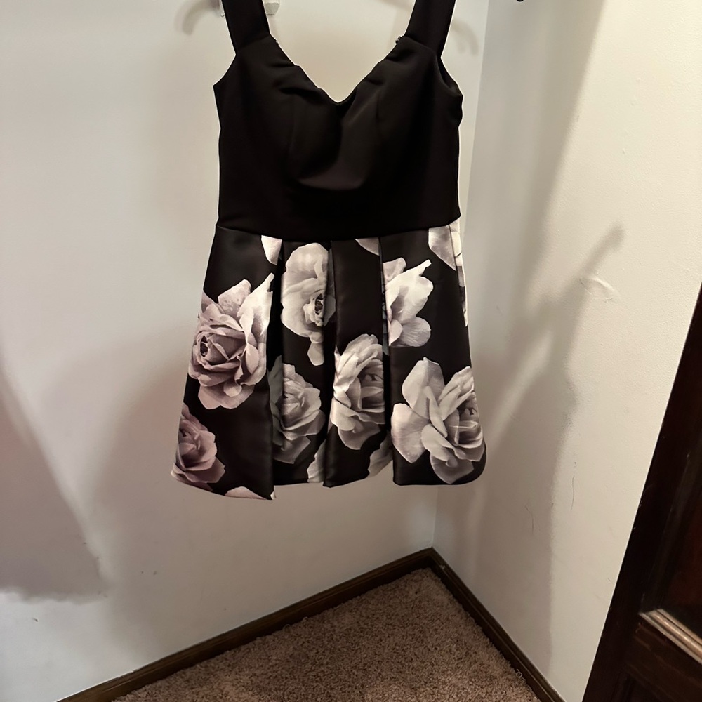 Speechless Black and White Patterned Dress